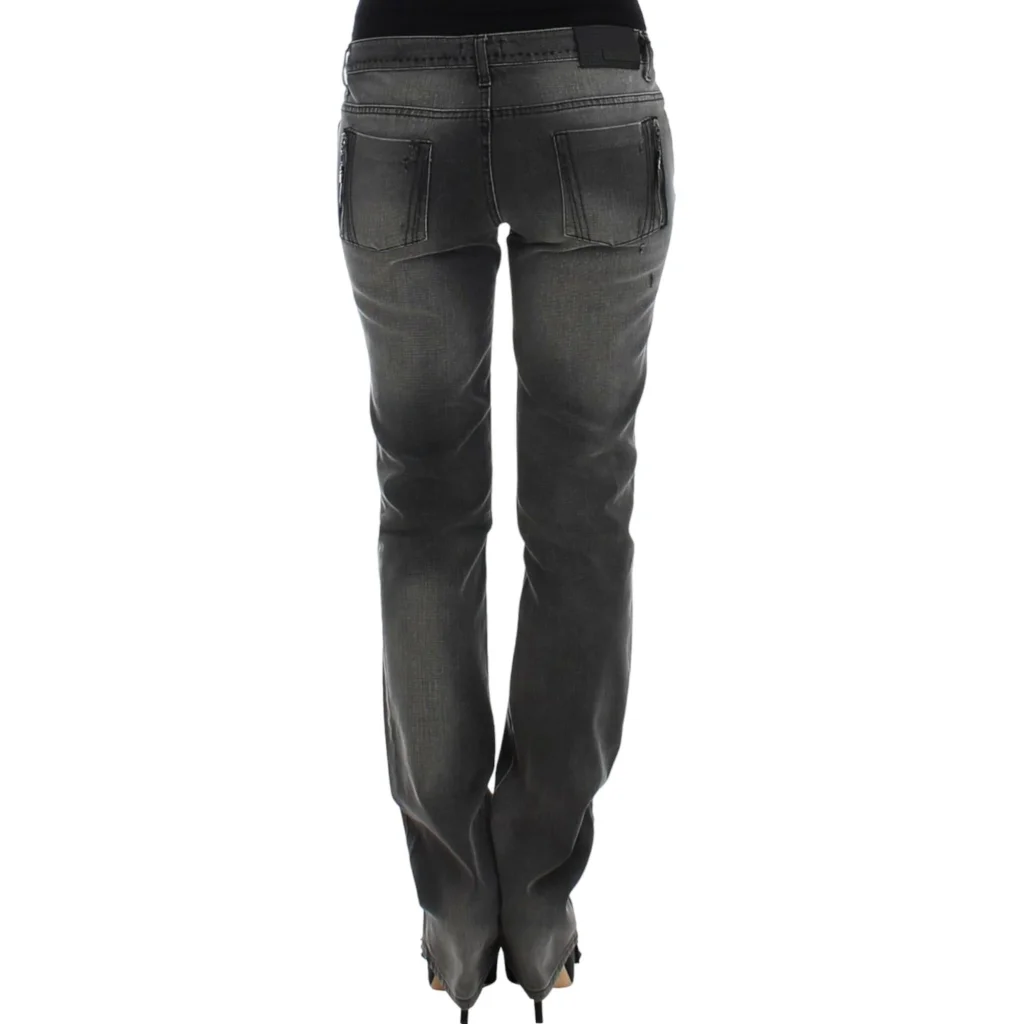 CNC Costume National Gray Straight Leg Jeans W24 US Women
