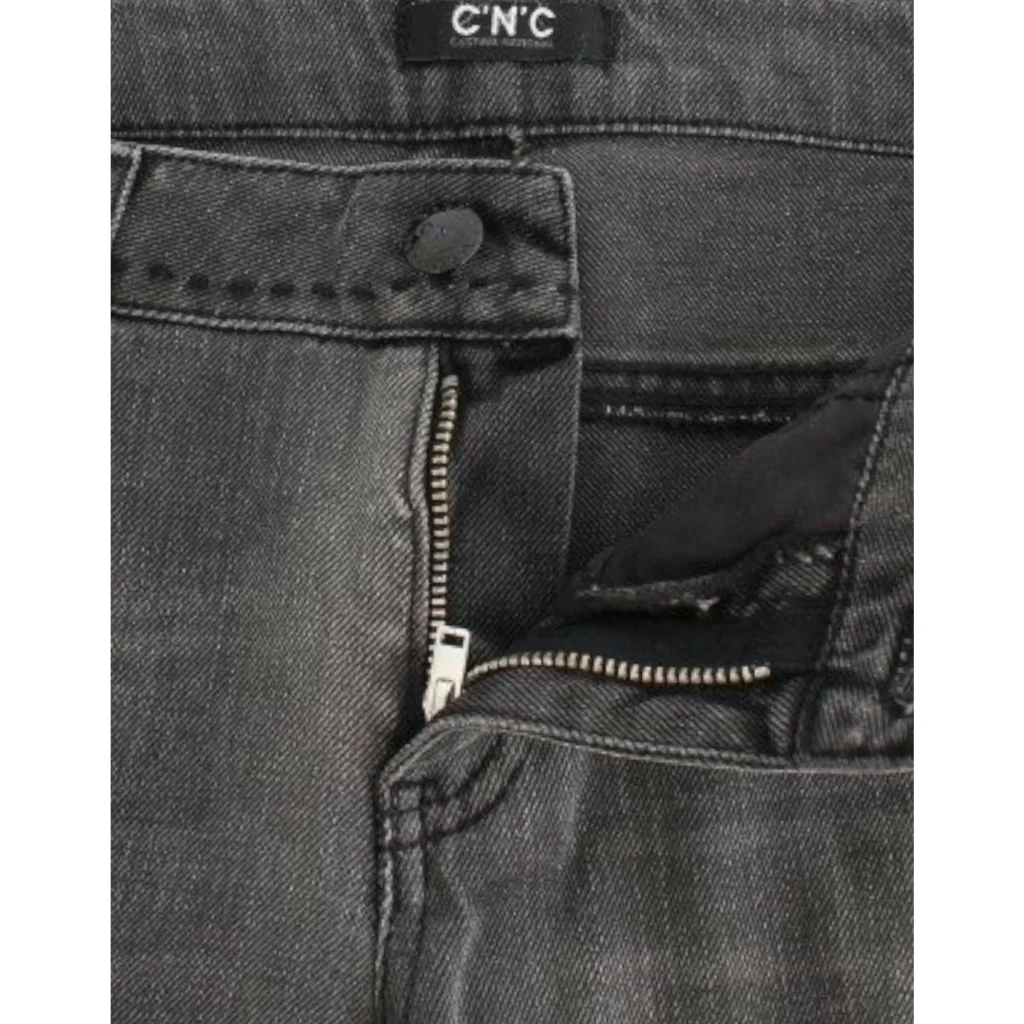 CNC Costume National Gray Straight Leg Jeans W24 US Women