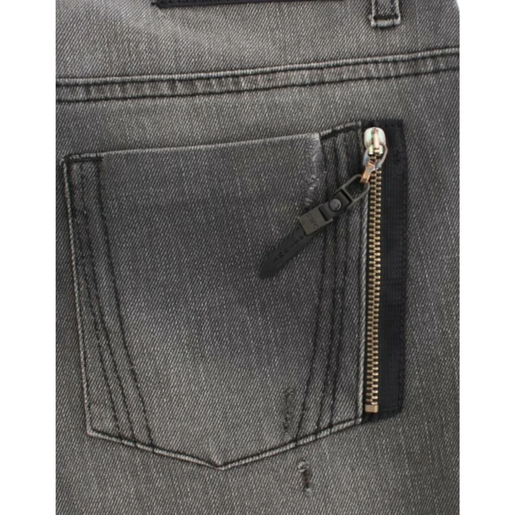 CNC Costume National Gray Straight Leg Jeans W25 US Women