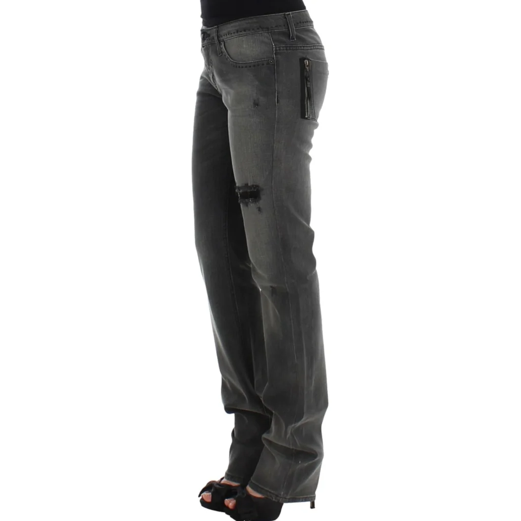 CNC Costume National Gray Straight Leg Jeans W26 US Women