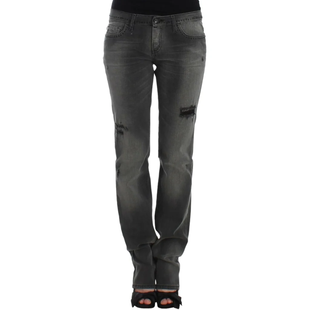 CNC Costume National Gray Straight Leg Jeans W28 US Women