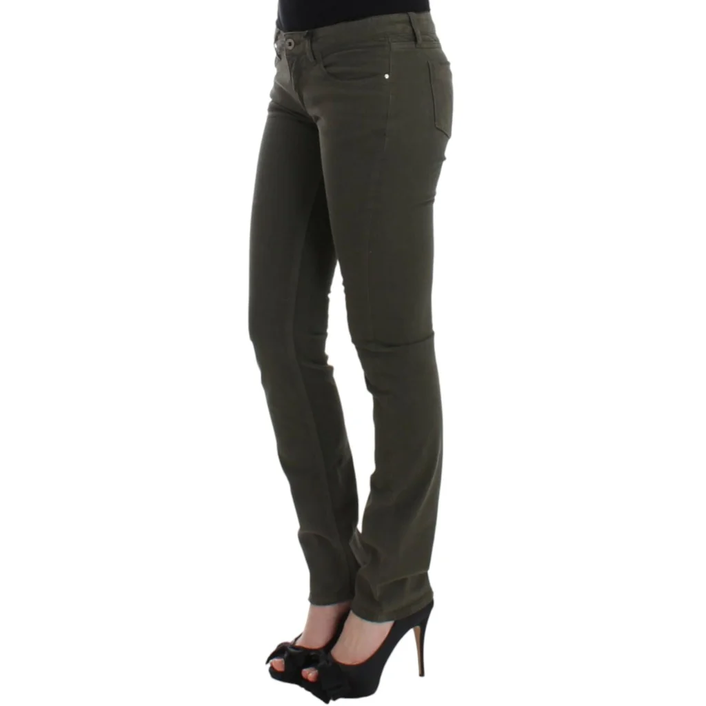 CNC Costume National Green Slim Leg Jeans W26 US Women