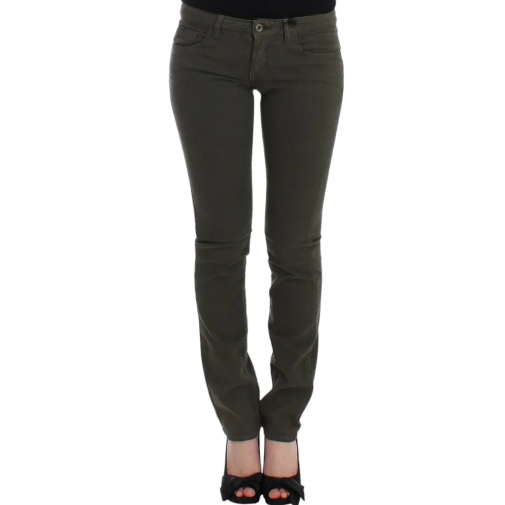 CNC Costume National Green Slim Leg Jeans W26 US Women