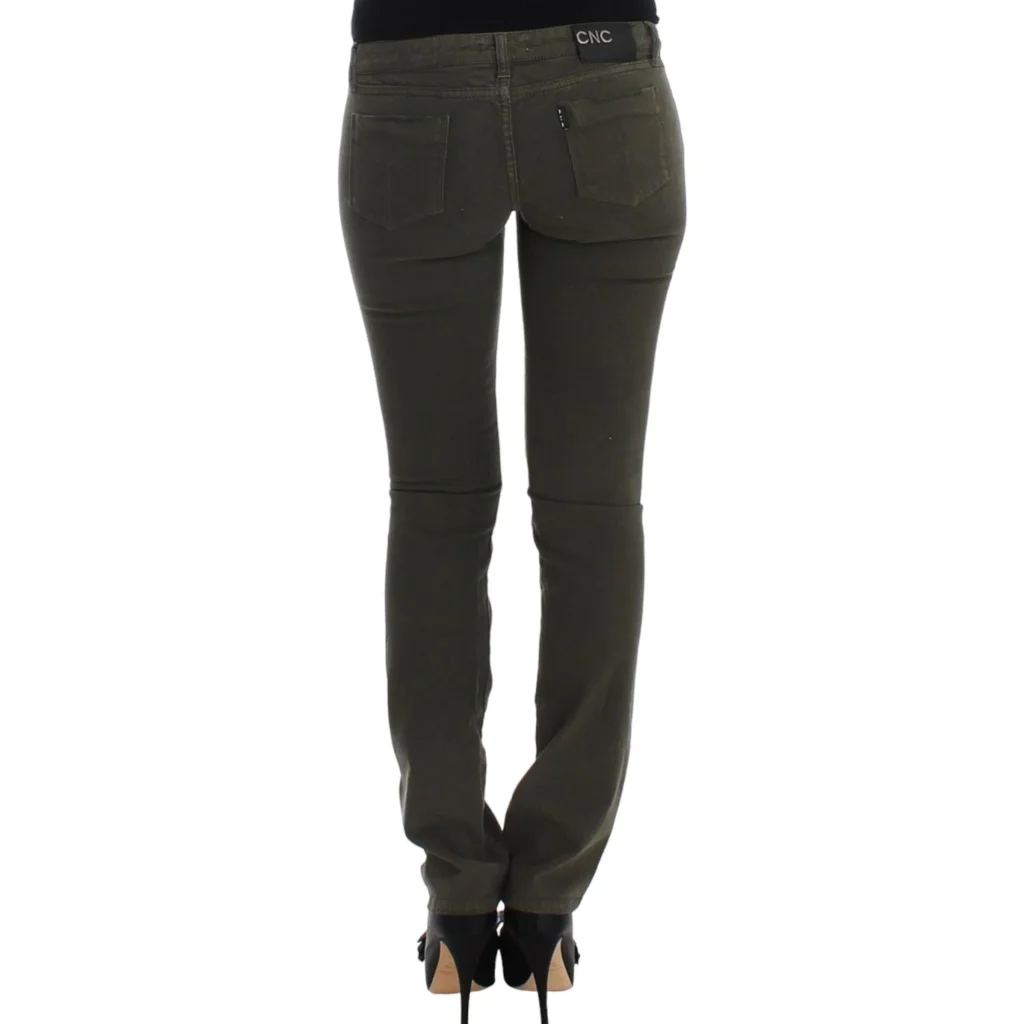 CNC Costume National Green Slim Leg Jeans W26 US Women
