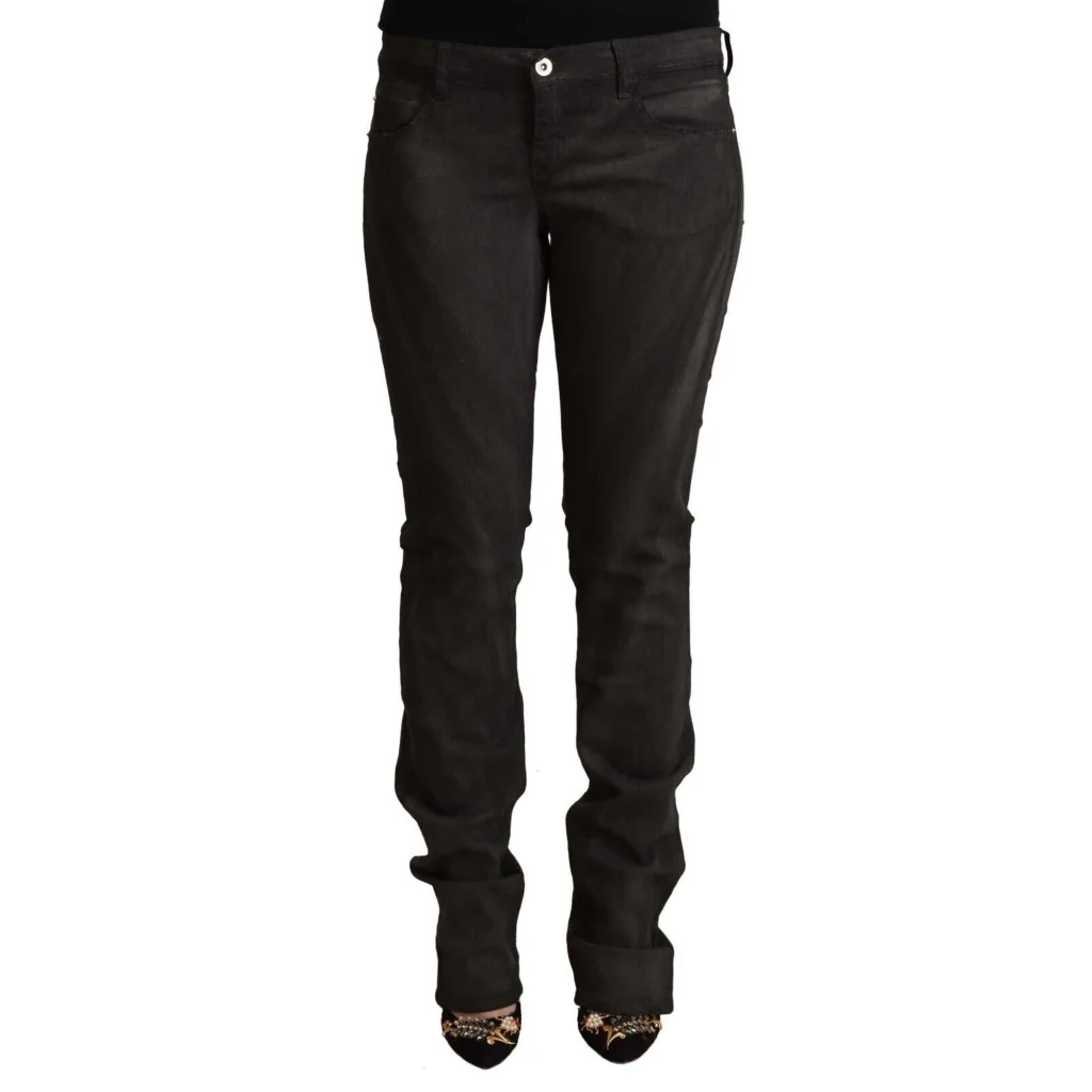 CNC Costume National Mid Waist Cotton Skinny Pants W27