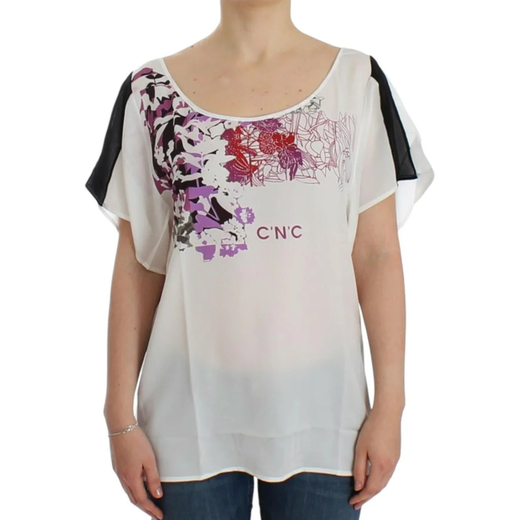 CNC Costume National V-Neck T-Shirt Blouse S Women