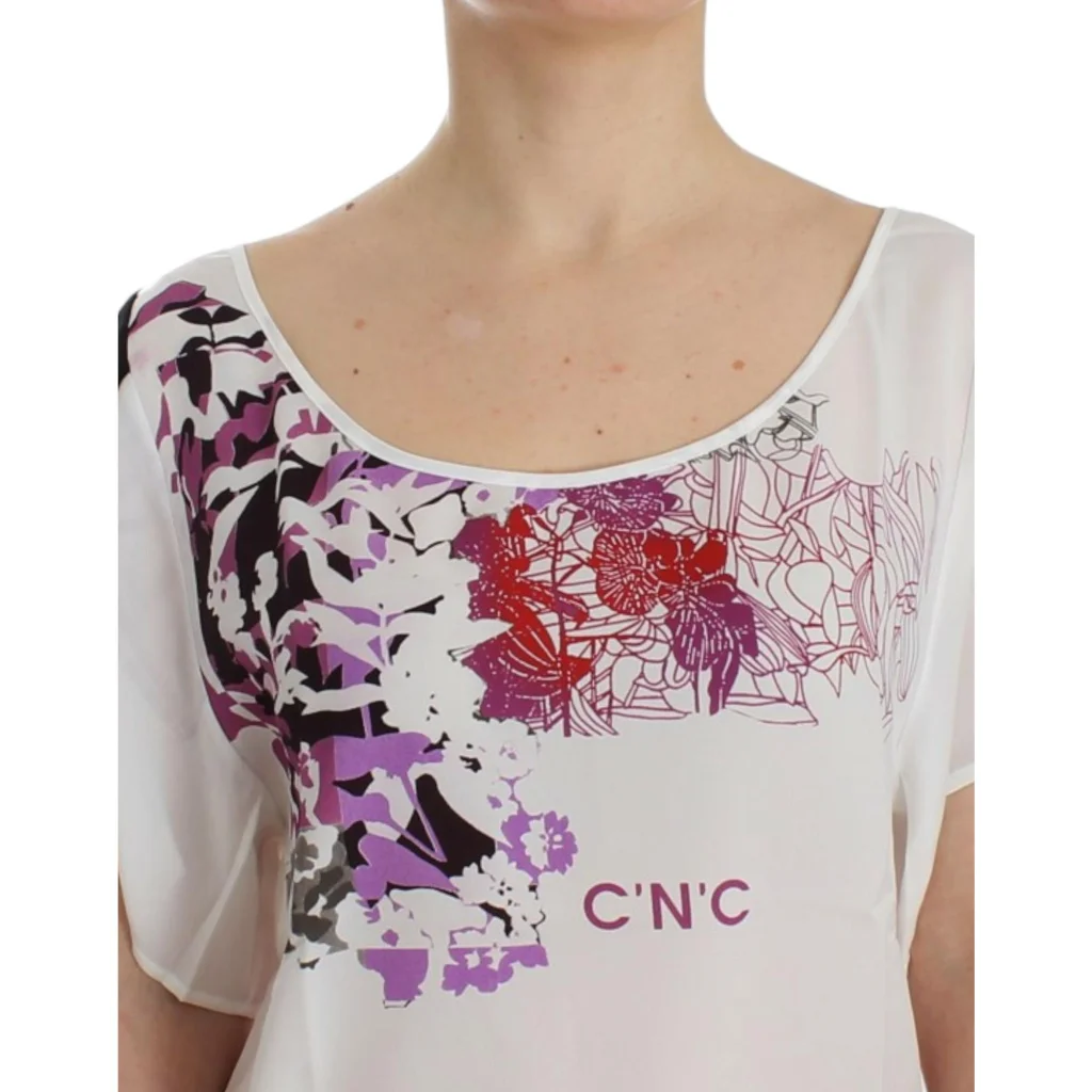 CNC Costume National V-Neck T-Shirt Blouse S Women