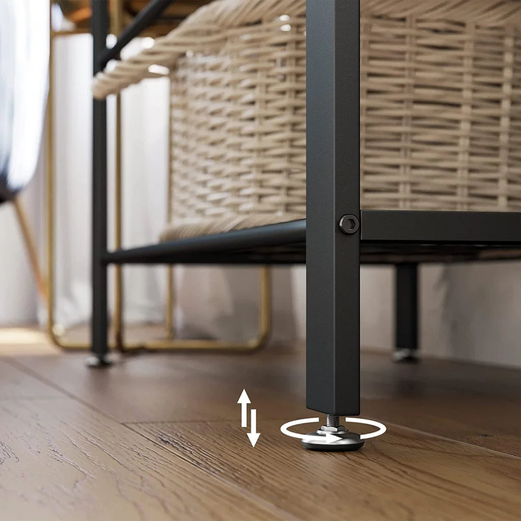 Coat Rack with Shoe Bench Wood Look Accent Furniture &