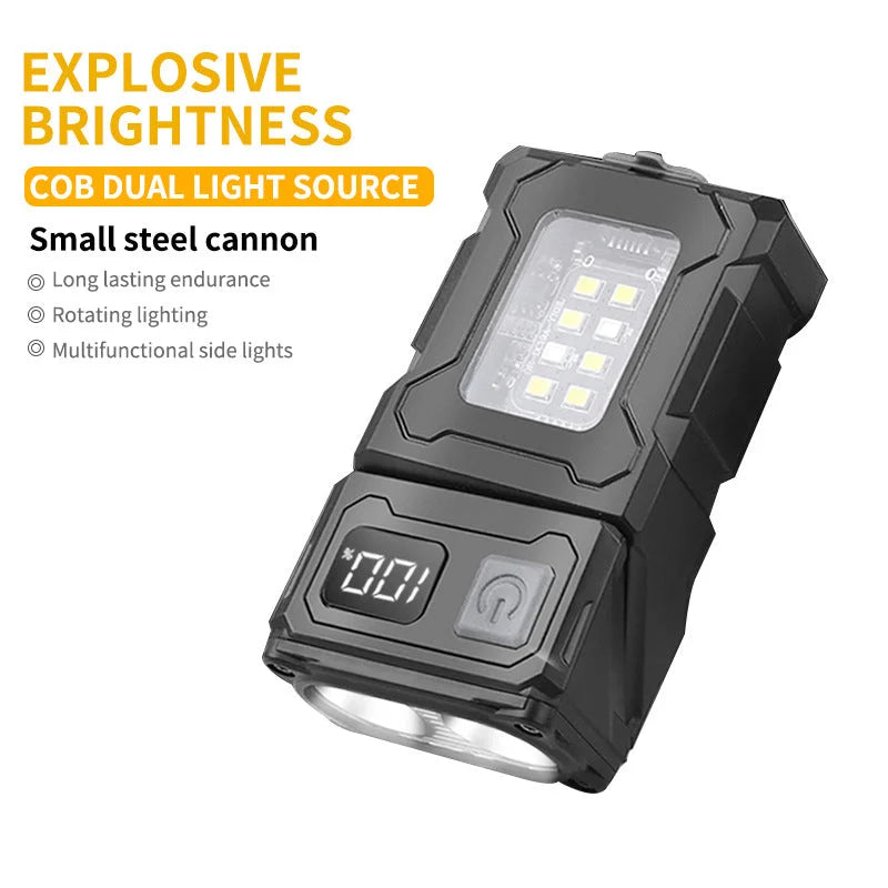 COB + LED Work Light with Digital Display - 180 Degree