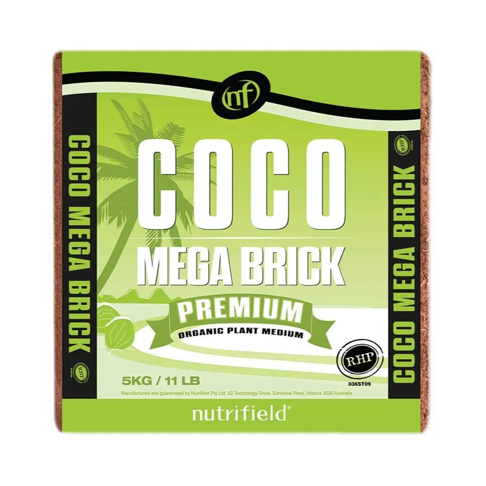 Coco Mega Brick 5Kg Premium Coir Peat Organic Plant Growth