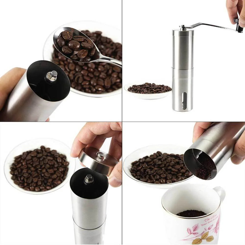 Coffee Bean Grinder Stainless Steel Ceramic Burr Manual