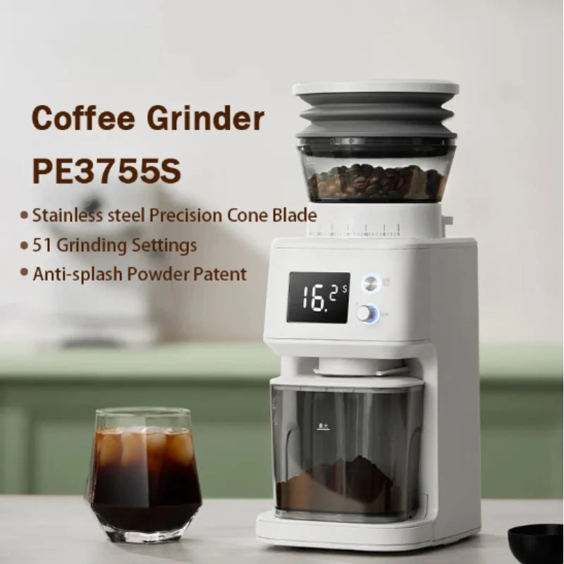 Coffee Bean Grinder with 51 Precise Settings - Appliances