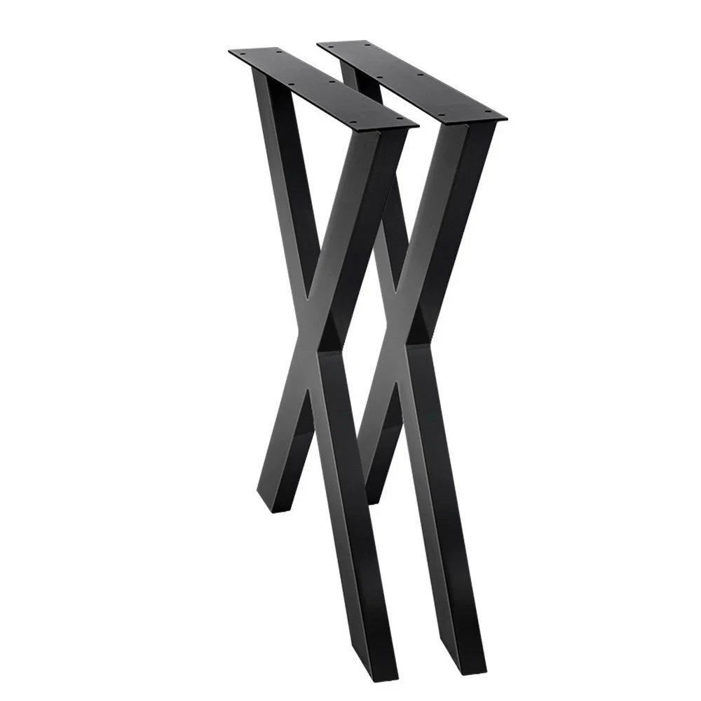 Metal steel 2x 710mm dining table with coffee legs industrial vintage