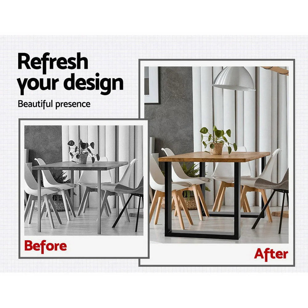 Coffee Dining Table Legs 2x Steel Industrial Vintage Bench