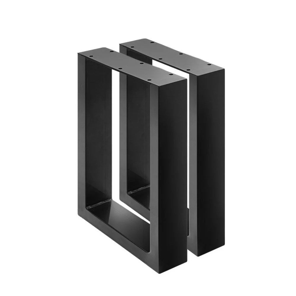 Coffee Dining Table Legs Set of 2 Steel Industrial Vintage