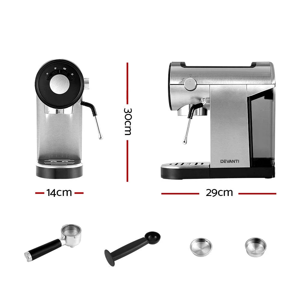 Coffee machine espresso with maker bar milk frother cappuccino