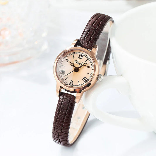 Coffee shell coffee tray coffee belt Delicate Women’s Watch
