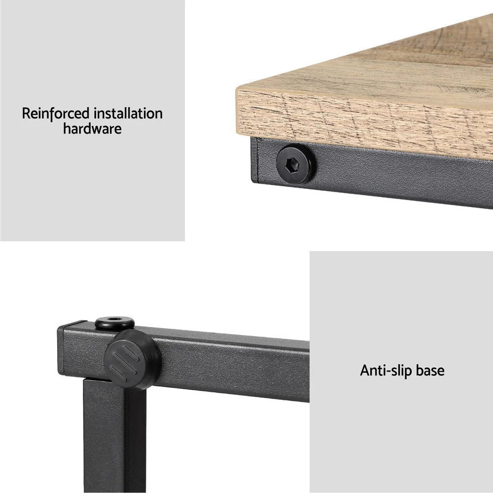 Table Laptop Desk Bedside Sofa End Frame Coffee Wooden Metal
