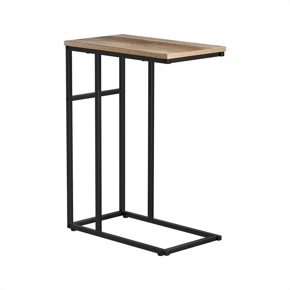 Wooden metal desk with coffee table laptop bedside
