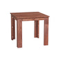 Brown wooden coffee table desk with drawer storage and writing surface