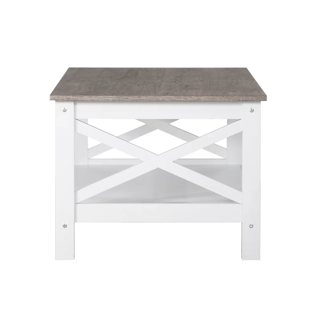 Coffee Table Coastal - White and Grey - Furniture
