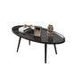 Coffee Table Living Room Accent Oval Contemporary Leisure