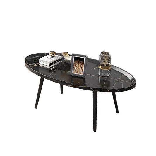 Coffee Table Living Room Accent Oval Contemporary Leisure