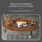 Coffee Table Living Room Accent Oval Contemporary Leisure