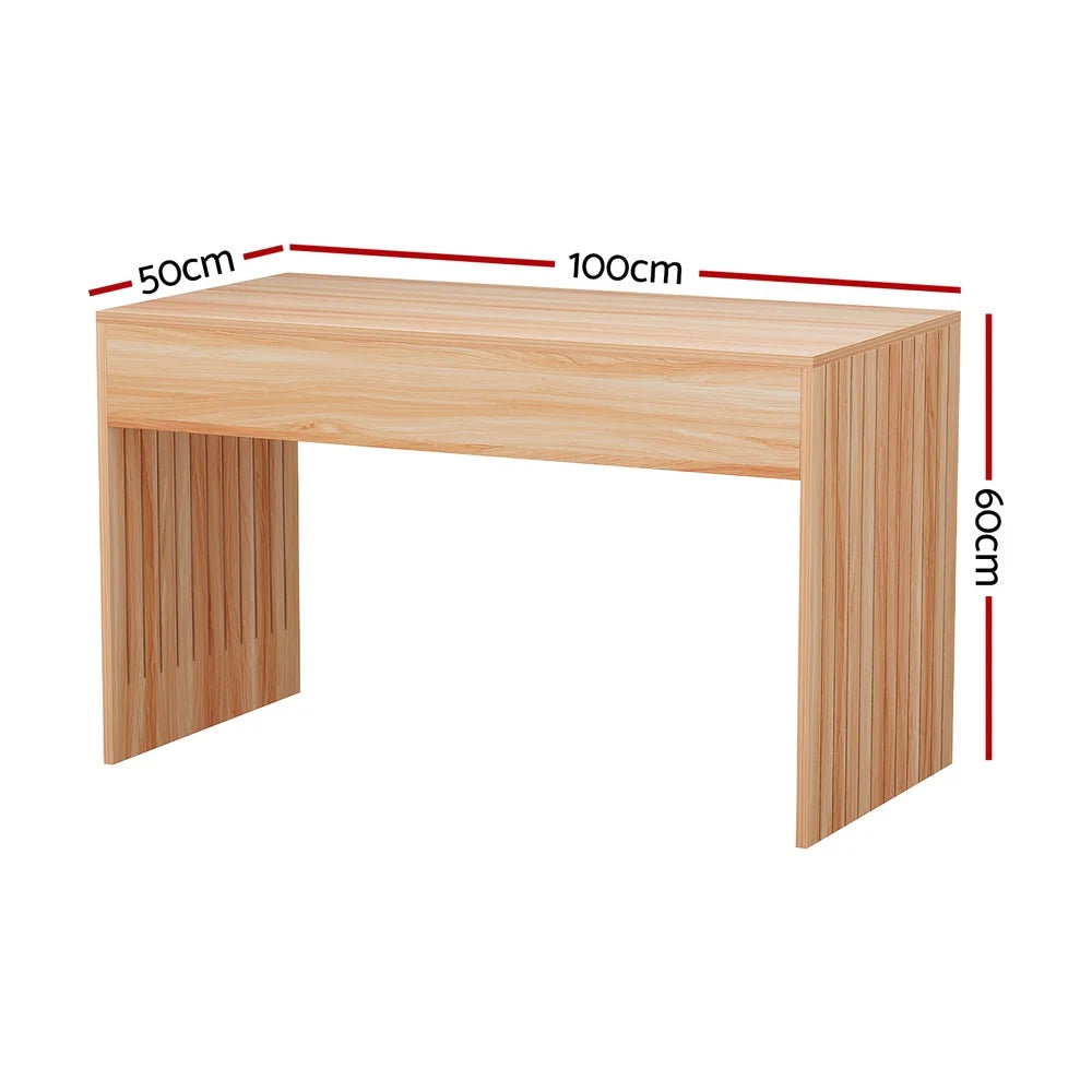 Table with coffee rectangle fluted