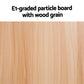 Wooden 48cm coffee table with storage shelf beneath the tabletop