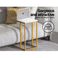 Coffee Table Side Table Marble Effect - Emma