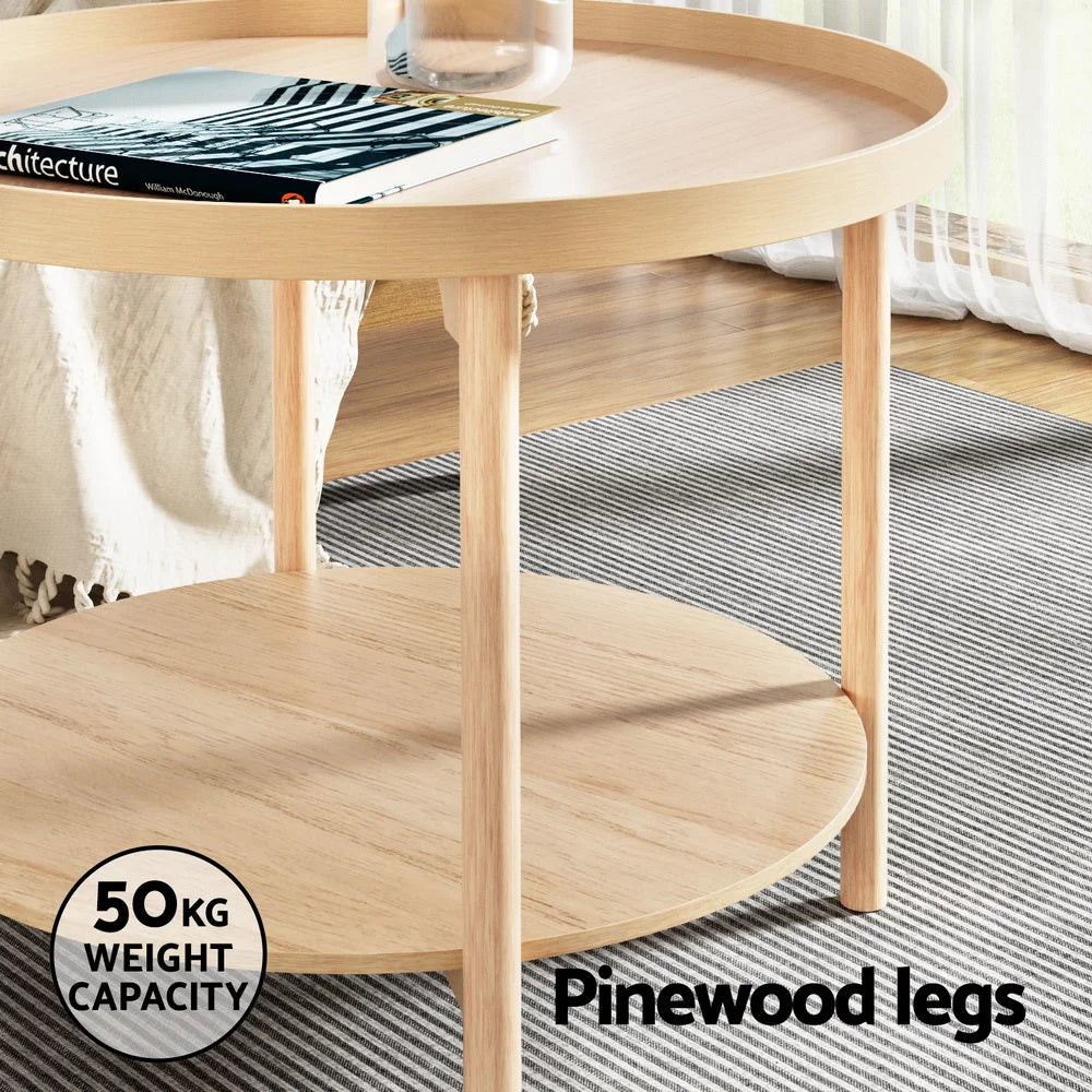 Coffee Table Side Table Round - 70CM - Occasions