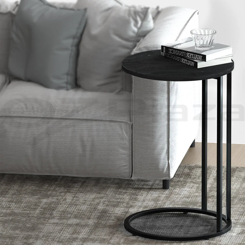 Coffee Table Side Table Round - Black Martha