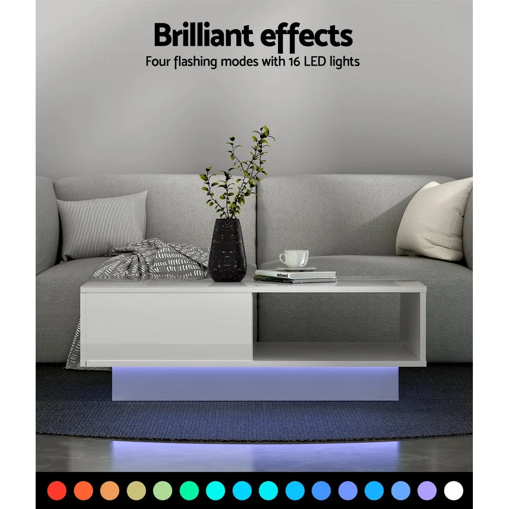 Coffee table led lights table