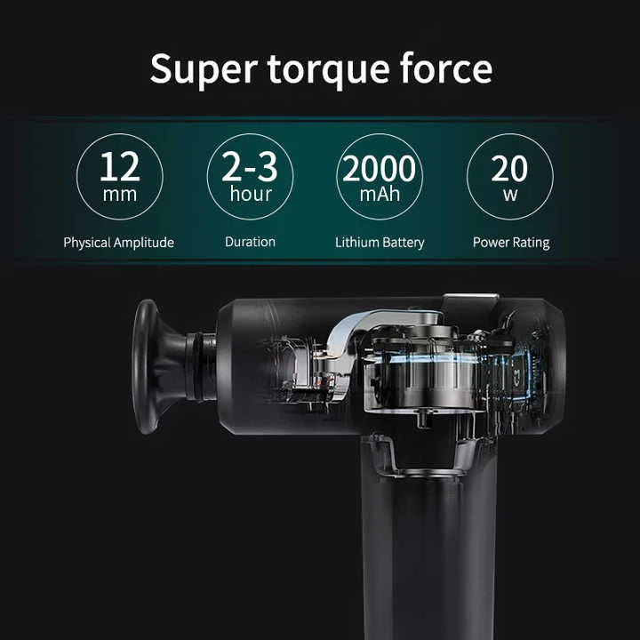 Cold & Heat Therapy Massage Gun with 5 Heads and 2000mAh