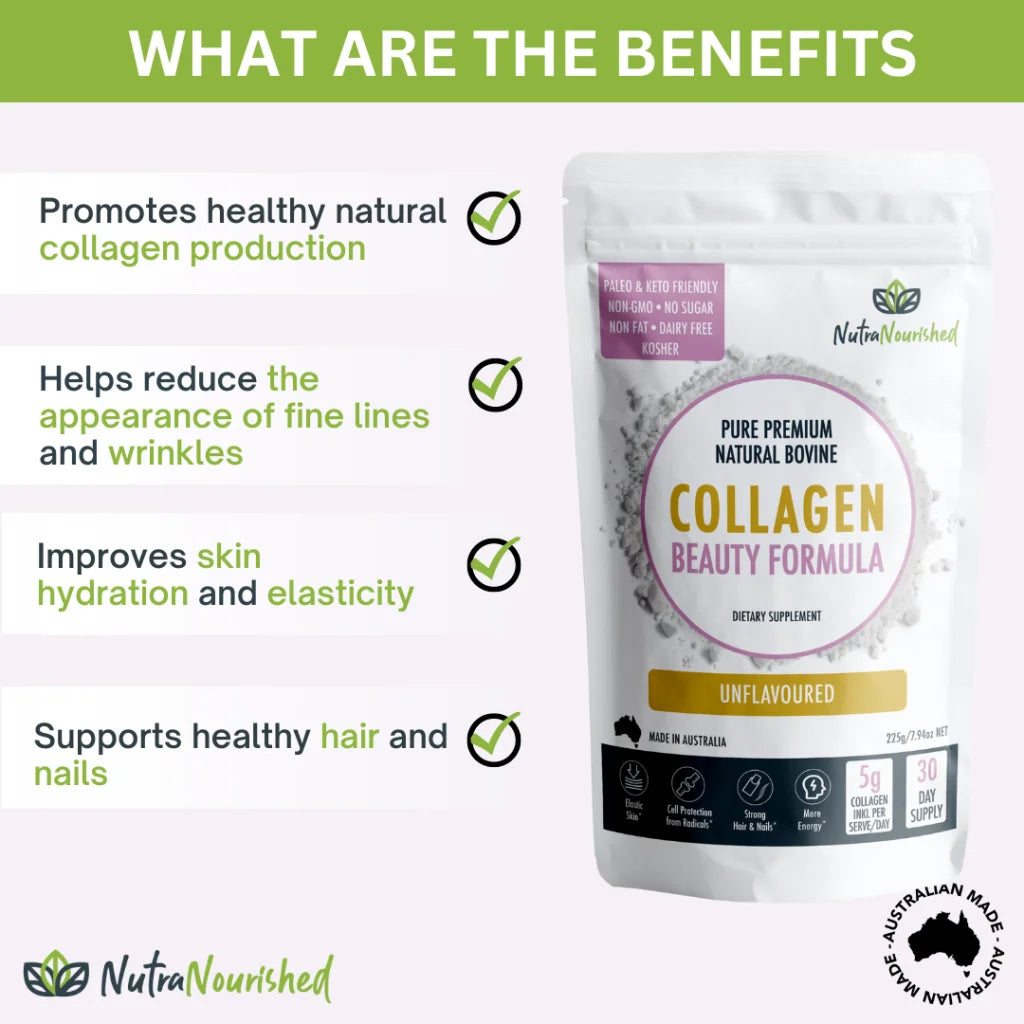 Collagen Beauty Formula Unflavoured - 225g - Health &
