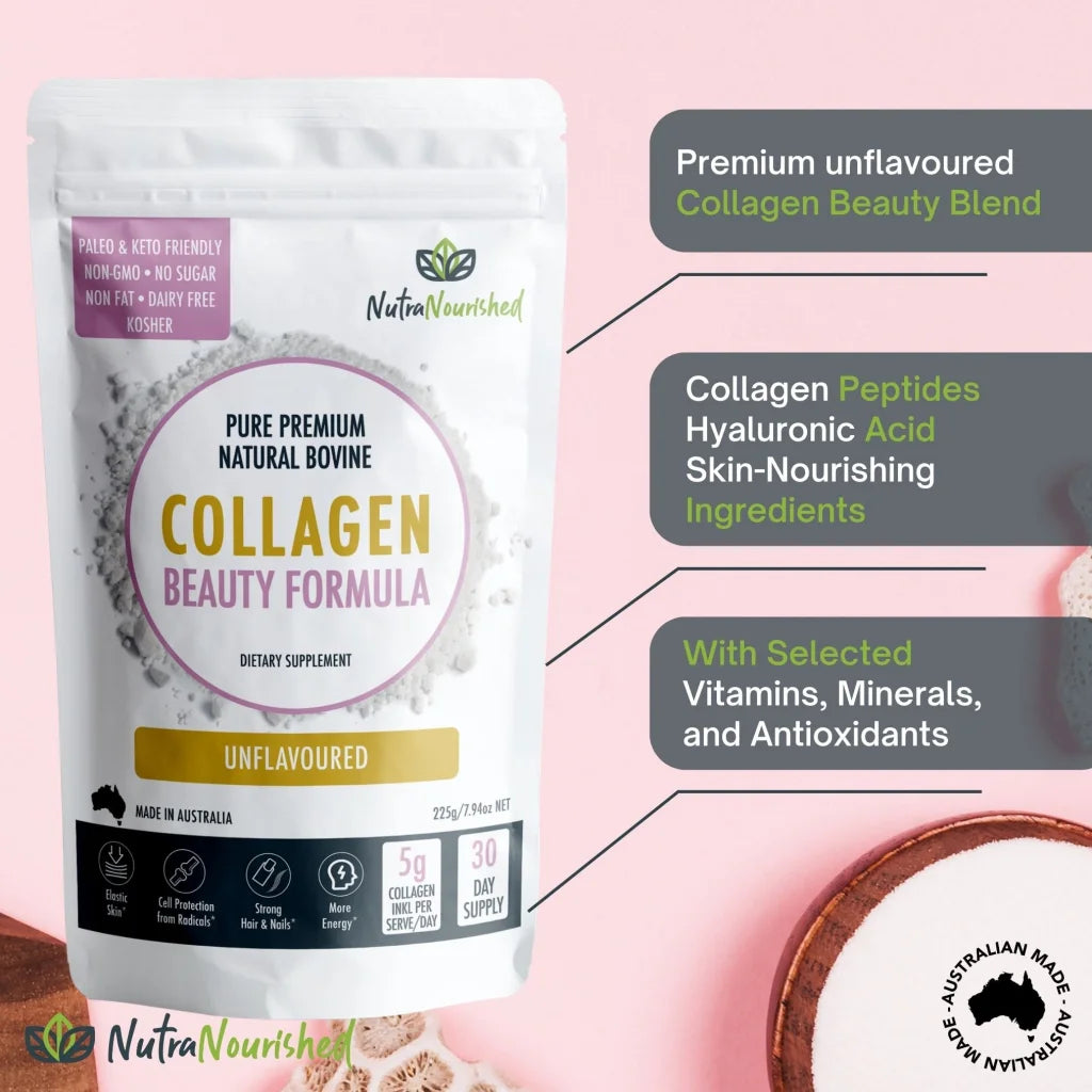 Collagen Beauty Formula Unflavoured - 225g - Health &