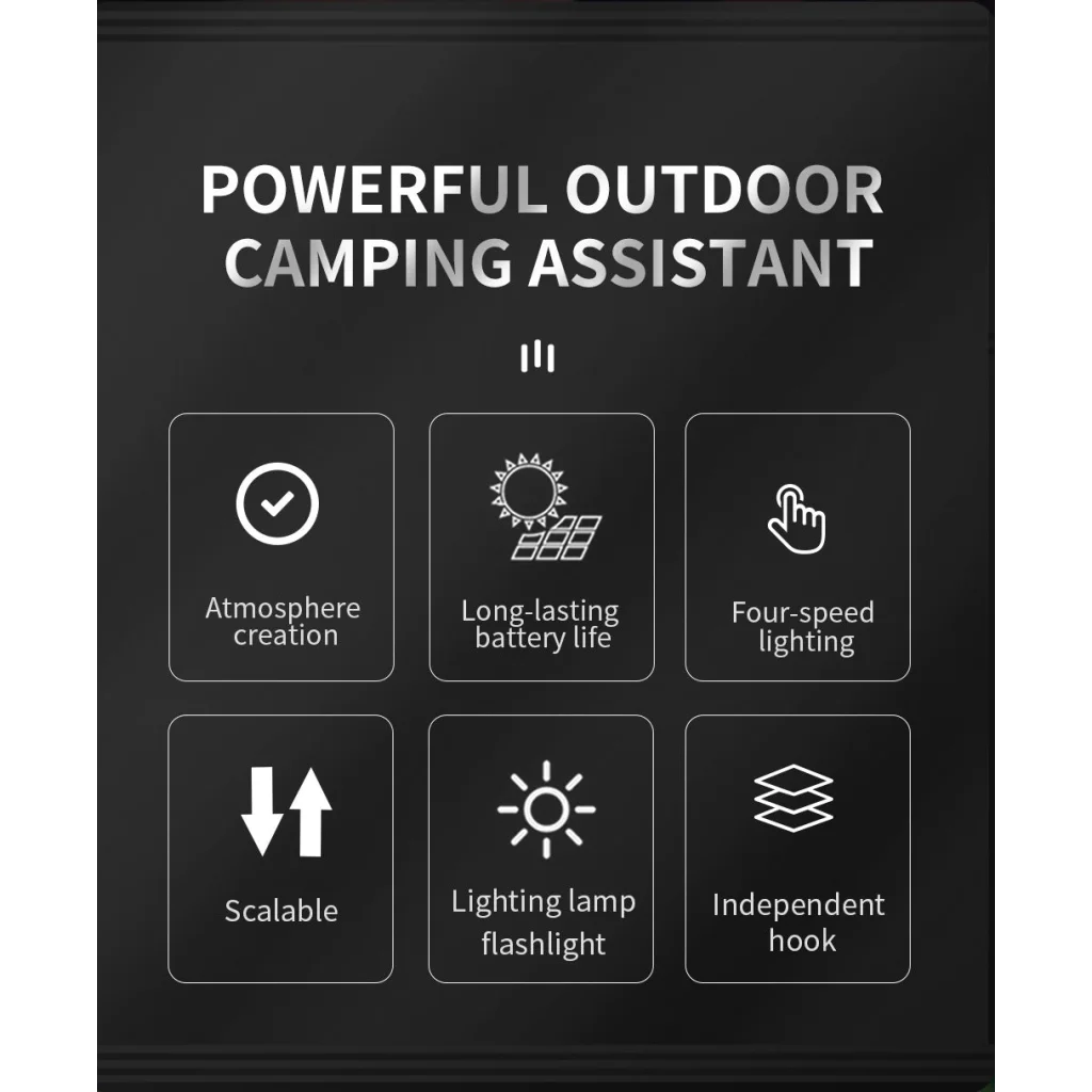 Collapsible LED Camping Lantern with 45-Hour Battery Life