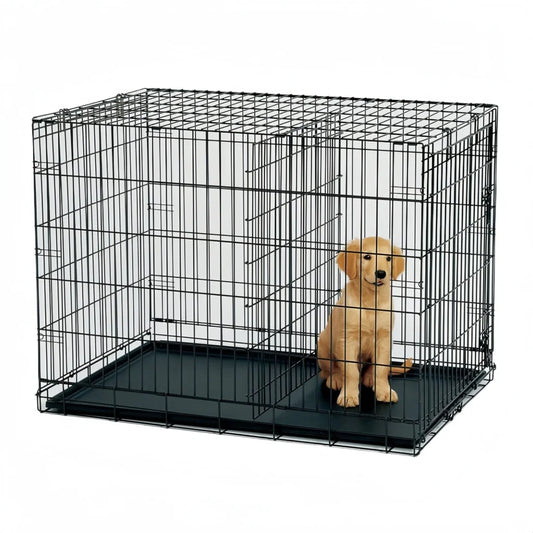Collapsible Metal Dog Rabbit Crate Cage Cat Carrier