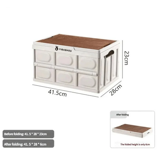Collapsible White Outdoor Storage Box | Large Capacity