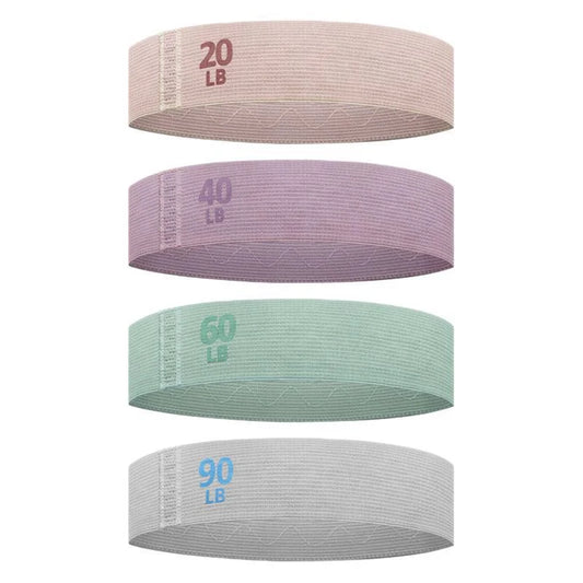 Colorful Fabric Resistance Bands for Legs and Glutes - Set