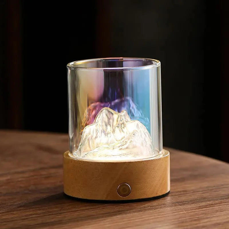 Colorful Glass Mountain Ambient Night Light - USB