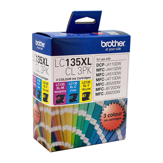 Colour Value Pack Brother LC-135XL (1x Cyan 1x Magenta 1x