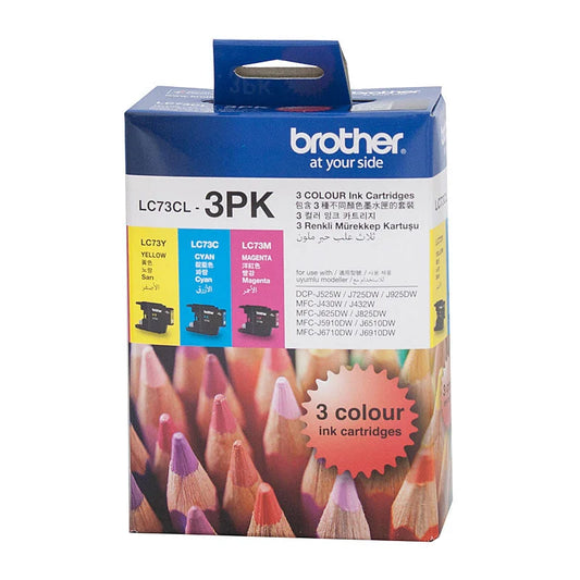 Colour Value Pack Brother LC-73 (1 x Cyan 1 x Magenta 1 x