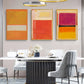 Colourful Canvas Wall Art Set of 3 by Mark Rothko Black