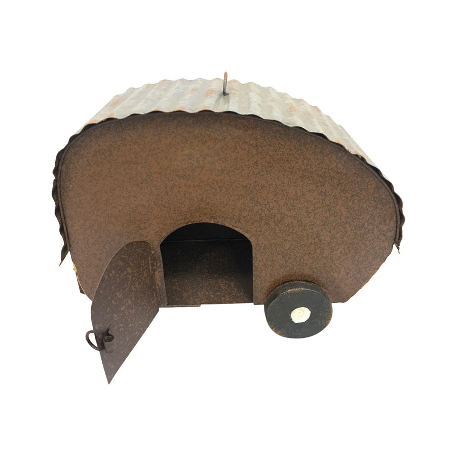 Colourful Caravan Hanging Birdhouse 30cm - Home & Garden >