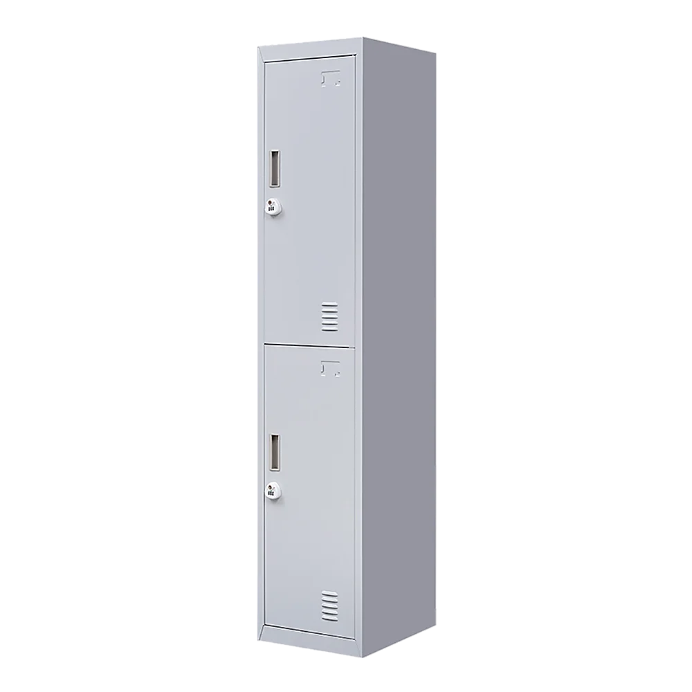 Combination Lock 3-Digit 2-Door Vertical Locker for Office