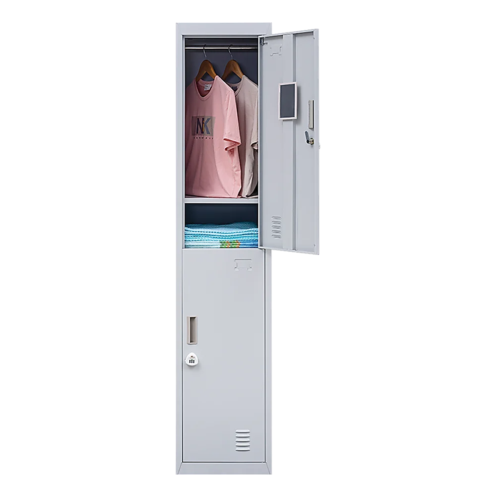 Combination Lock 3-Digit 2-Door Vertical Locker for Office