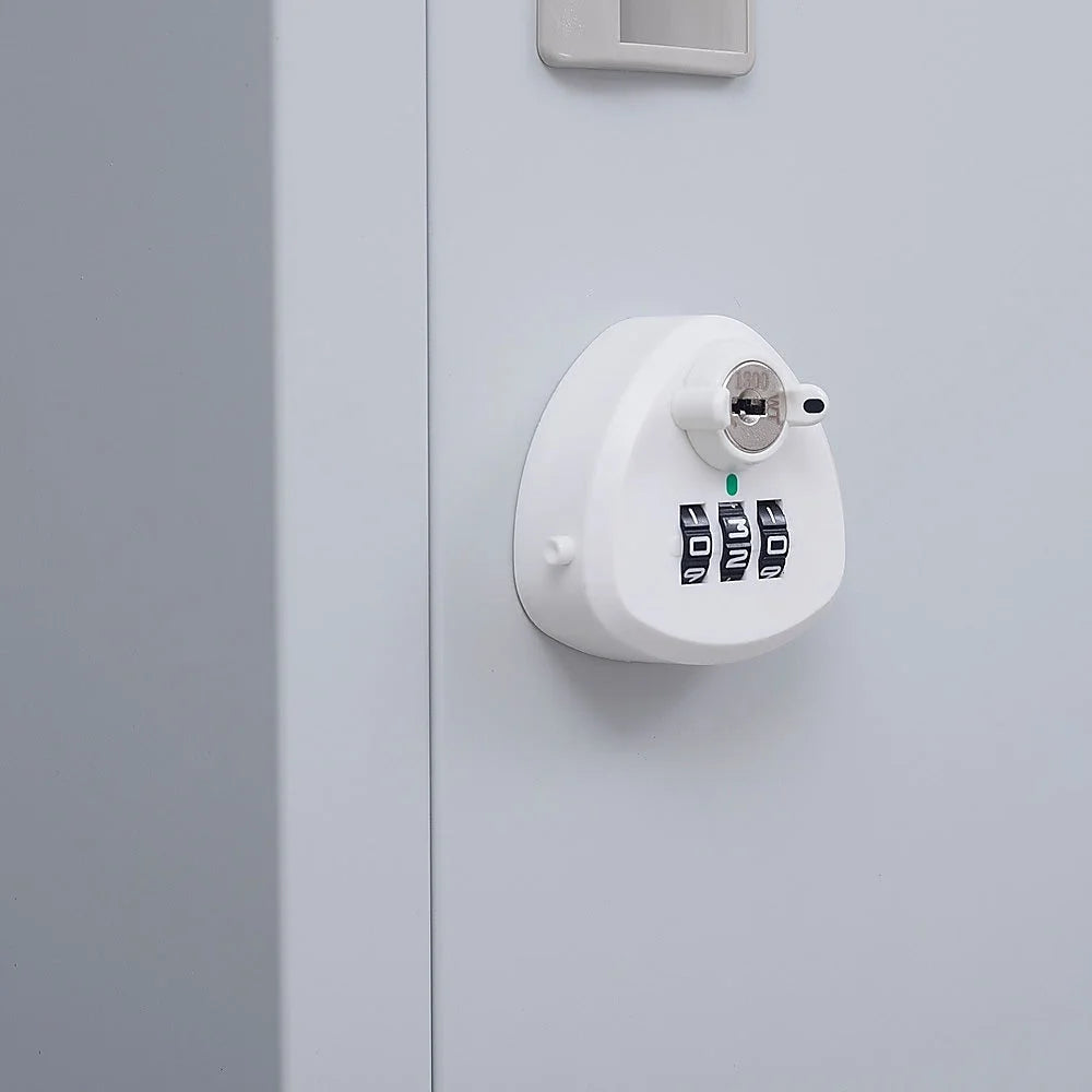 Combination Lock 3-Digit 2-Door Vertical Locker for Office