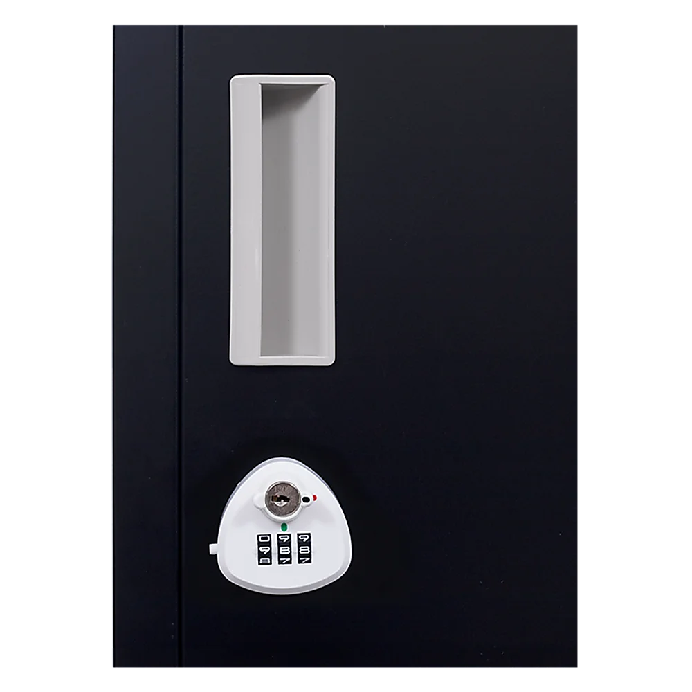 Combination Lock 3-Digit 6-Door Locker for Office Gym Shed